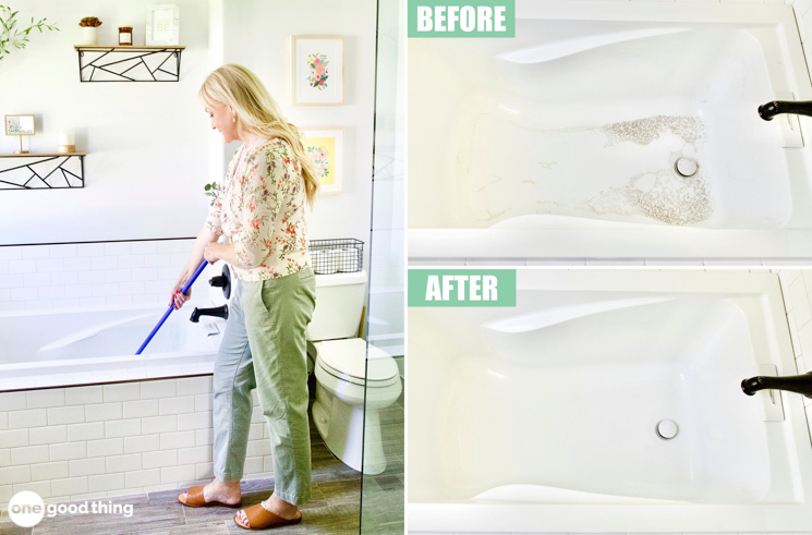 bathtub cleaning trick bathtub cleaning trick