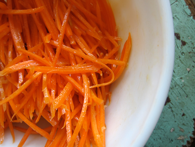 pasta sauce Photo of a bowl of shredded carrots
