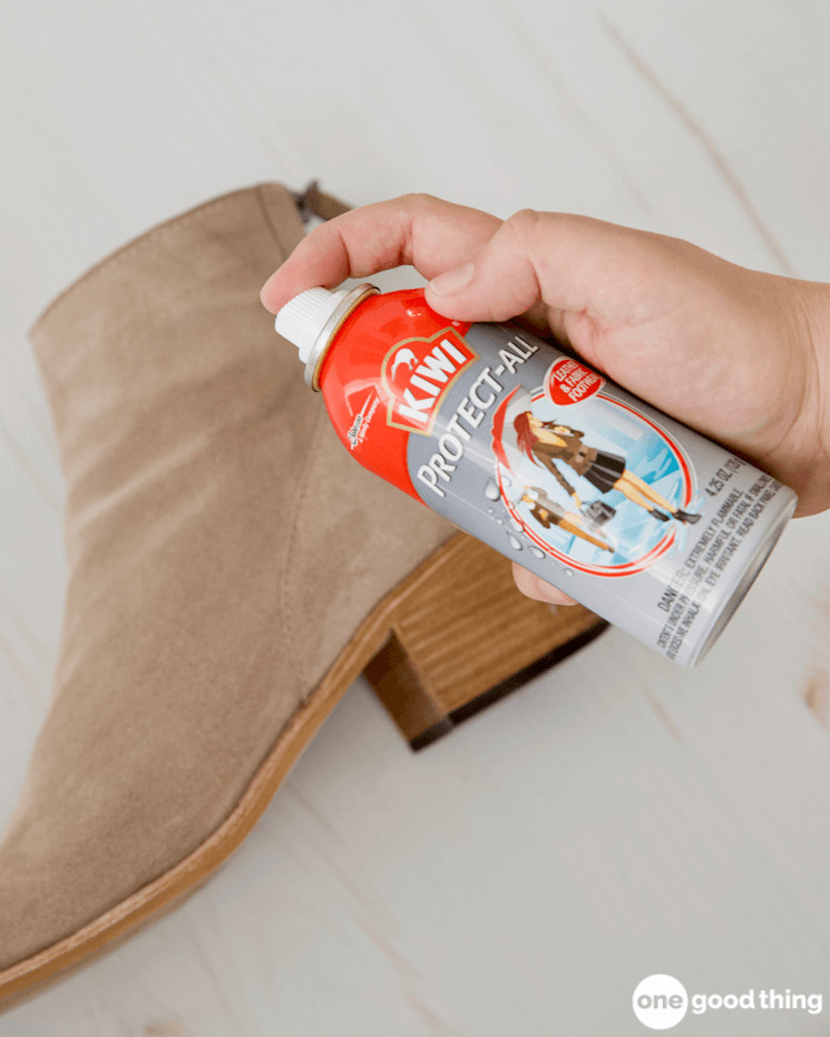 How To Clean Suede Shoes In 6 Easy Steps Finally, when you are done cleaning the suede shoes, protect them by spraying with a waterproof suede protector.